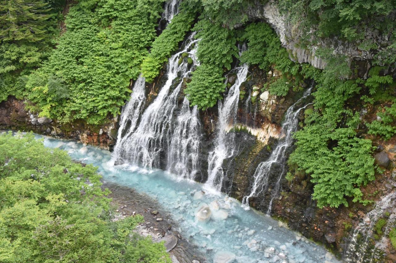 碧の美ゆゆaonobi Yuyu旧湯元白金温泉ホテル Biei Exterior foto